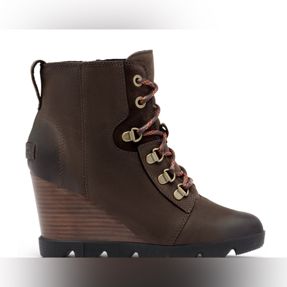 Sorel Joan Uptown Lace Waterproof Nubuck Boots Brown